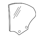 51377219887 - Body: Quarter Glass for BMW: 640i, 640i xDrive, 650i, 650i xDrive, M6 Image