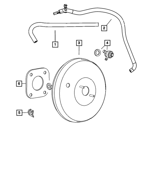 Power Brake Booster for 2011 Jeep Compass #0