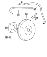 5105156AH - Brakes: Brake Booster Vacuum Hose for Mopar Image