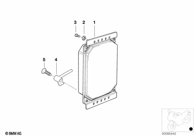 13617658618 - Fuel System: Control Unit, Motronic, Double-Ignition - Ma 2.4 for BMW-Motorrad Image