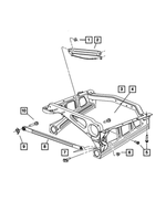 52090278AI - : Rear Suspension Cradle for Mopar Image