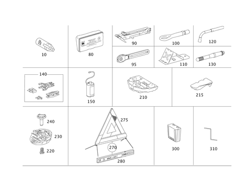 Tools and Accessories for 2009 Mercedes-Benz GL550 #0