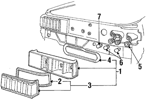 Tail Lamps for 1986 Ford Mustang #0