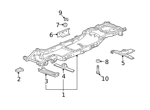 Frame & Components for 2008 GMC Yukon XL 2500 #1