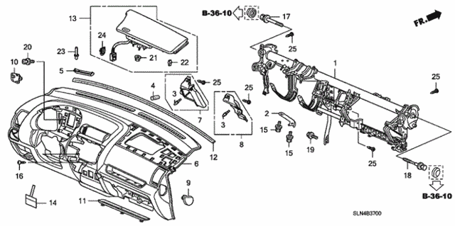 Instrument Panel for 2008 Honda Fit #0