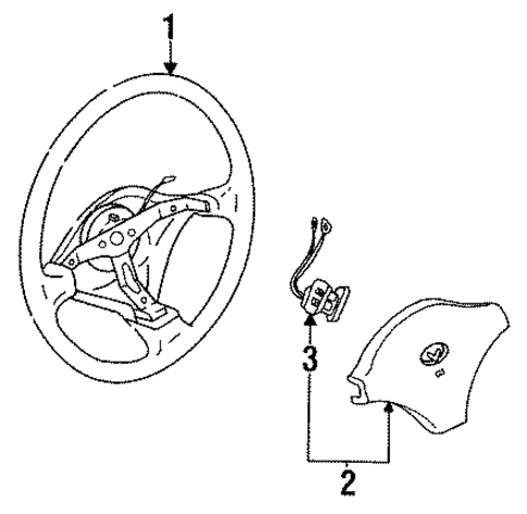 Steering Wheel for 1993 Mazda MX-3 #1