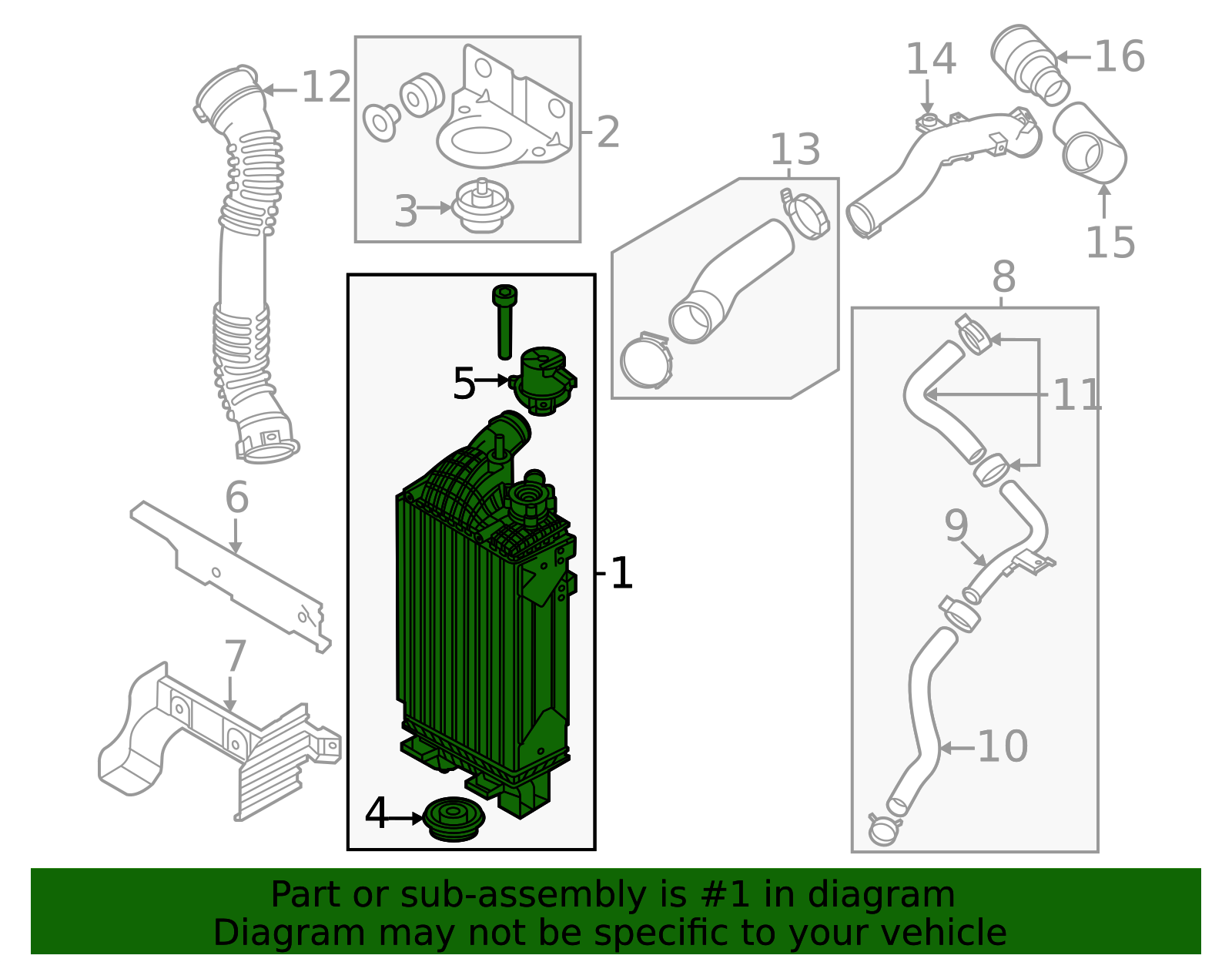 2023-2025 Kia Sportage Inter-Cooler 28280-2M800 | OEM Parts Online