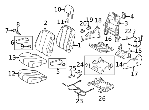 Second Row Seats for 2019 Toyota Sienna #7