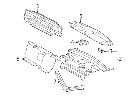 Rear Body for 2011 Toyota Avalon #0
