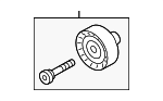 6M903341F - Cooling System: Idler Pulley for Audi Image