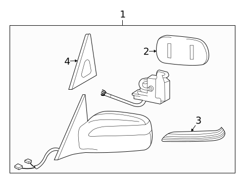Outside Mirrors for 2004 INFINITI Q45 #0