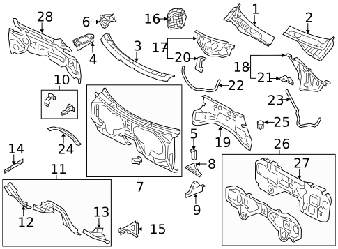 Radiator Support for 2015 Volkswagen Touareg #2