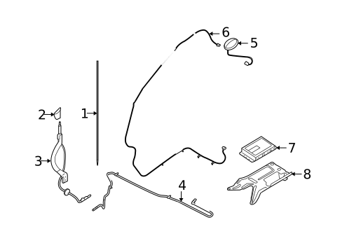 Antenna & Radio for 2008 Mercury Mariner #1
