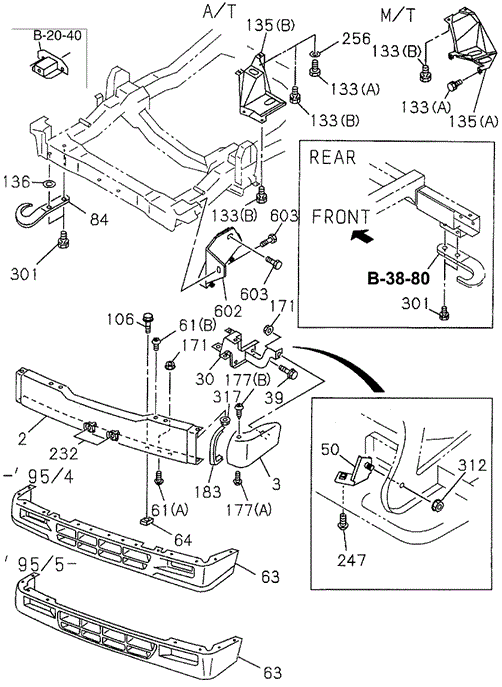 Front Bumper for 1997 Honda Passport #0