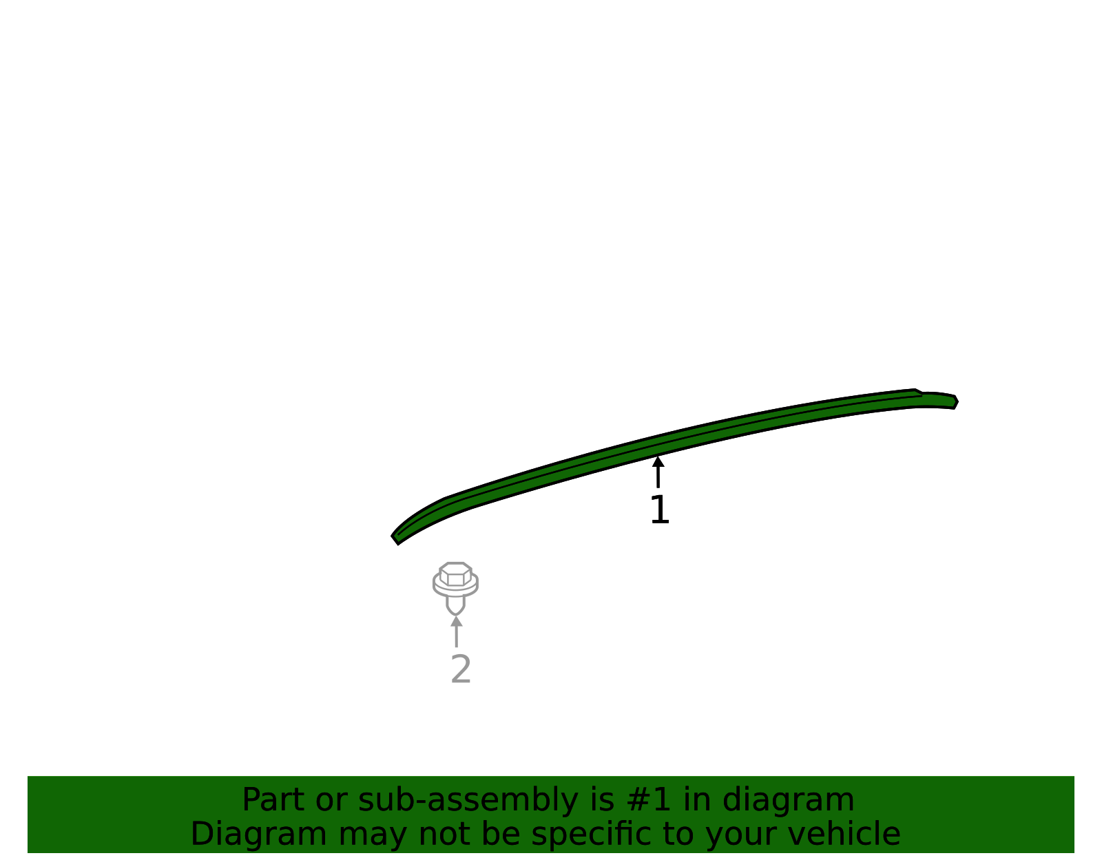 2PC For Toyota Camry 75556-06030 75555-06030 Roof Drip Molding Trim Left Right