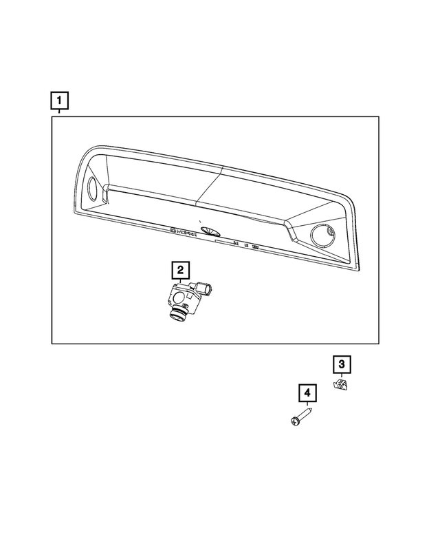 68523966AC - Electrical: Center High Mounted Stop Lamp for Mopar Image image