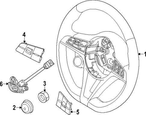 Steering Wheel & Trim for 2025 Dodge Hornet #0