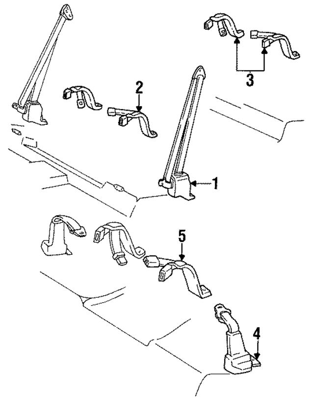 12330456 - Electrical: Belt &amp; Retractor for GM Image