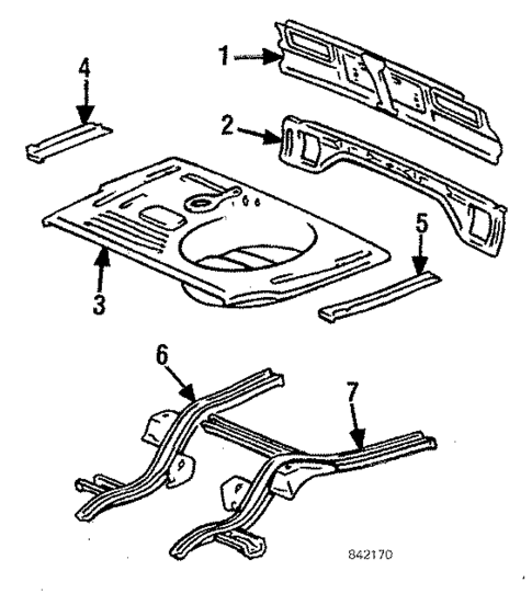 Rear Body for 1985 Toyota Corolla #0
