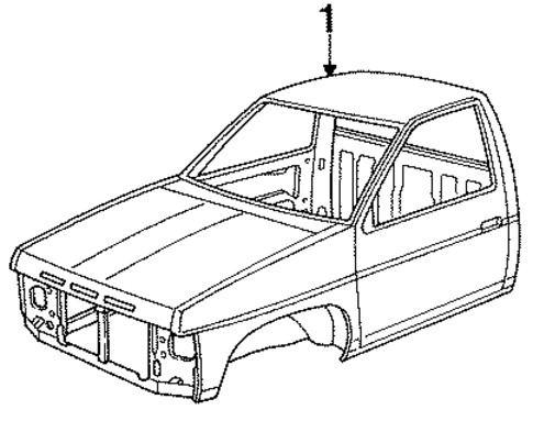Cab Assembly for 1989 Nissan D21 #0