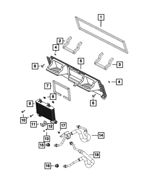 Engine Oil Cooler and Lines for 2021 Ram 1500 #0