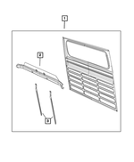 68134009AA - Body Sheet Metal Except Doors: Cab Back Reinforcement for Ram: ProMaster 2500, ProMaster 3500 Image