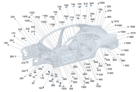 Sealing Washers, Grommets for 2023 Mercedes-Benz Maybach S680 #0