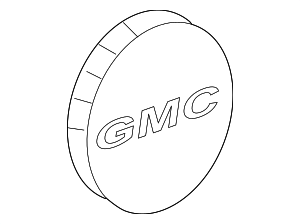 2007-2014 GMC Button Style Center Cap with GMC Logo 09596009 GM ...