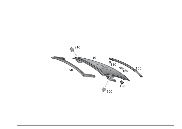 91011200500064 - Hardtop: Hexagon Nut for Mercedes-Benz Image image