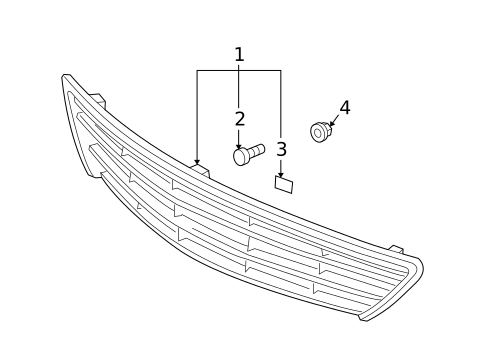 Grille & Components for 2005 Lexus ES330 #0