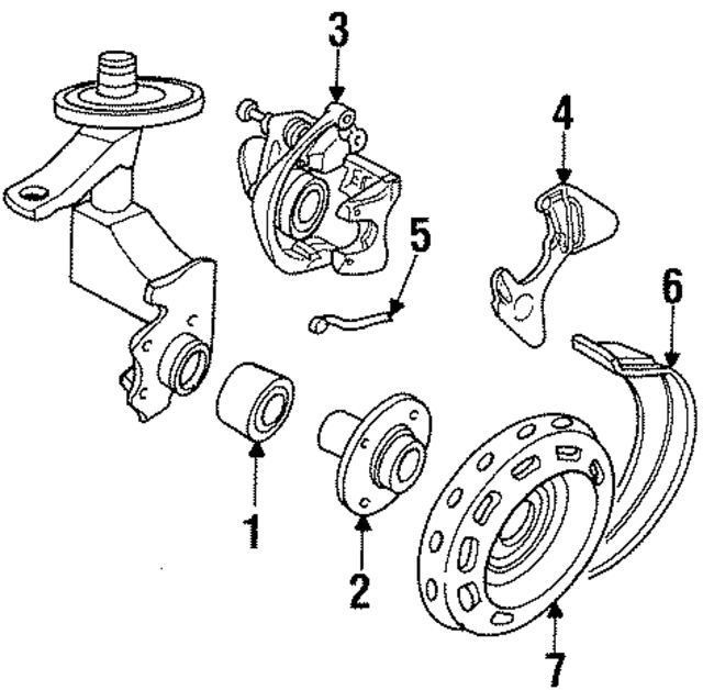 441407615C - Brakes: Hub for Audi Image