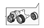 LR091612 - Cooling System: Belt Tensioner for Land-Rover Image