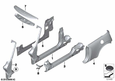 Body Side Panel for 2003 Mini Cooper S #0