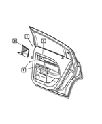 5PS941X9AA - Interior Trim: Rear Door Trim Panel, Right for Mopar Image