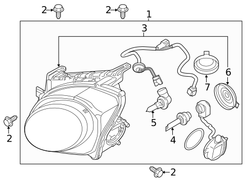 Headlamp Components for 2015 Nissan Juke #1