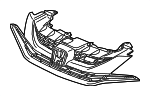 71121TS9A61 - : BASE, FR. GRILLE for Honda: Civic Image