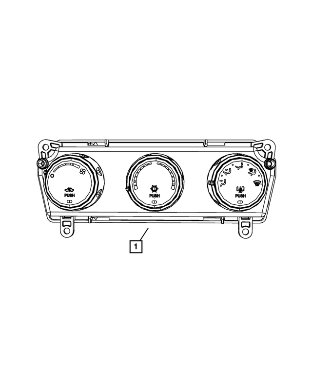 55111980AB - Electrical: A/c And Heater Control for Mopar Image