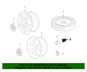 1988-2025 GM Wheel Lug Nut 09595174 GM | GMPartsDirect.com