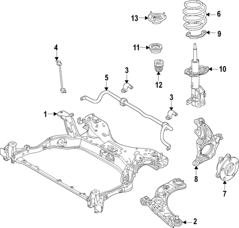 Suspension Components for 2023 Mazda MX-30 EV #1