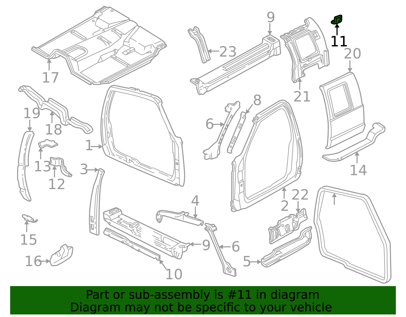 GM Parts | (15545234) - Reinforced Panel | GM Parts Store
