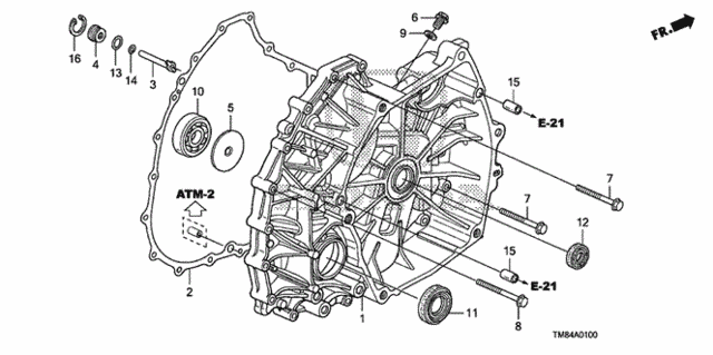 AT Flywheel Case for 2013 Honda Insight #0