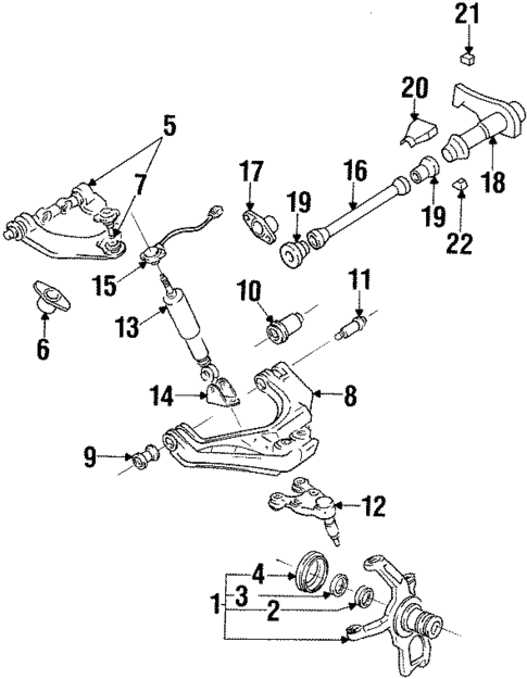 Suspension Components for 2000 Mitsubishi Montero #0