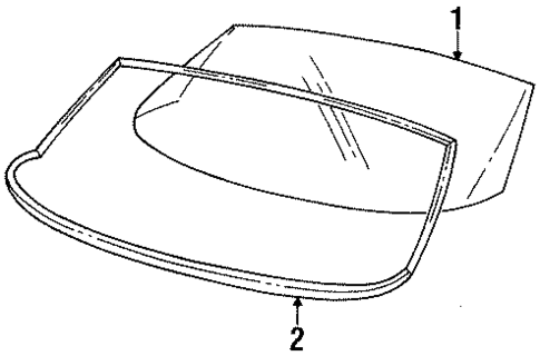 Reveal Moldings for 1994 Cadillac Seville #1