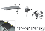 7147110996 - Vehicle Trim: Blind Rivet Nut, Flat Headed for BMW Image