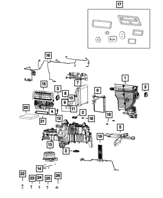 68048615AA - Air Conditioners and Heaters: Bolt for Mopar Image