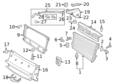 Radiator & Components for 2012 Porsche Panamera #5