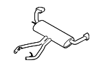 18107558646 - Exhaust: Muffler W/Tailpipe for BMW: X5 Image