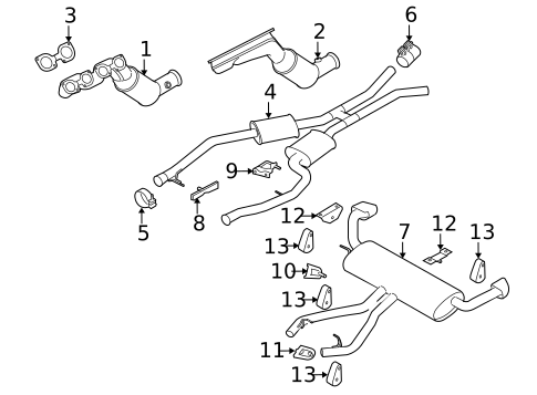 Exhaust Components for 2009 BMW X5 #0