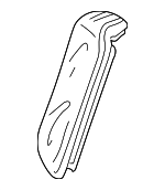 82551SDAL02ZB - : 2005 Honda Accord - Cover L Rear Side Seat-Back Trim *NH361L* (Gray) for Honda: Accord Image