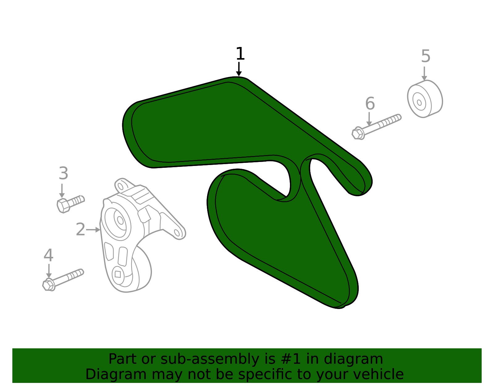 ACDelco 12588407 - GM Original Equipment V-Ribbed Serpentine Belt